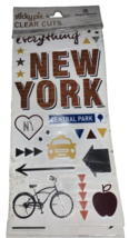 Paper House Sticky Pix Clear Cut 131 Piece New York City Stickers  - £9.40 GBP