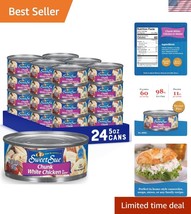 Health-Conscious 24-Pack Chicken in Water - Snack, Lunch or Dinner Ingre... - $924.75 MXN