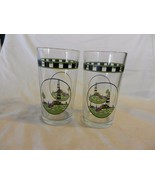 Set of 2 Lighthouse &amp; Sea Scene 5.25&quot; Tall Drink Glasses - £19.75 GBP