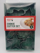 Cookie Cutter Set Of 6 Gingerbread Xmas Tree Candy Cane Star Heart Flower New!! - £7.67 GBP