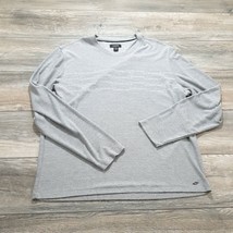 Alfani Mens XL Sweater Long Sleeve Lightweight Soft Gray All Season Dres... - $16.99