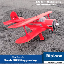 RC Airplane Biplane D17 Beech Plane 6G Gyro Control 3D Aerobatic Stunt P... - €147,13 EUR