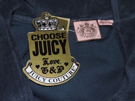 Juicy Couture Vanderbilt Terry Basics Jacket Track Shirt J Zipper Girls ... - £25.17 GBP