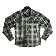 Club Ride Pearl Snap Button Flannel Shirt Men&#39;s Size Large Plaid Perform... - £42.63 GBP