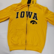 Colosseum Men's Yellow Full Zip Iowa Hawkeyes Drawstring Hoodie Jacket Size S image 11