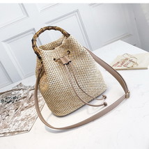 Ansloth Summer Bag For Women 2021 Rattan Bag Lady Beach Straw Bucket Bag Female  - £40.49 GBP