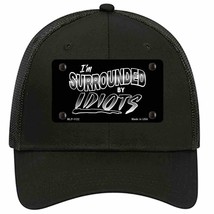 Im Surrounded By Idiots Novelty Black Mesh License Plate Hat - £22.80 GBP