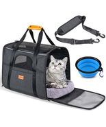 Cat Carrier - Soft Sided Cat Carrier Large for Big Medium Cats and Puppy... - £59.84 GBP