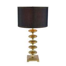 Gold And Black Premium Disc Table Lamp For Modern Homes - $195.00