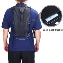 Hydration Pack Backpack with 3L Bladder, Tactical Water Bag for Hiking, Biking,  - £31.50 GBP