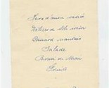 Running Red Devil French Restaurant Menu Card 1951 Hand Drawn and Written  - $21.78