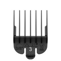WAHL Professional Attachment Comb No. 3 For Cuts - 3/8 Black - 1 Pc Comb - $6.29
