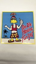 Are We Having Fun Yet 1980’s Duck At The Beach Vintage Sticker - £7.00 GBP