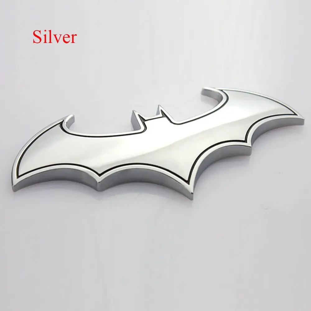 Metal 3D Bat Stickers Auto Car Logo Cartoon Bat Sticker Metal Badge Emblem Tail  - £12.60 GBP