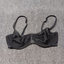 Playtex Now Bra Women 36D Black Lace Underwired Unlined T Shirt - $9.24