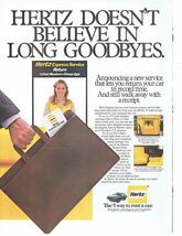 1983 Hertz Rental Car Print Ad 8.5" x 11" - $19.75