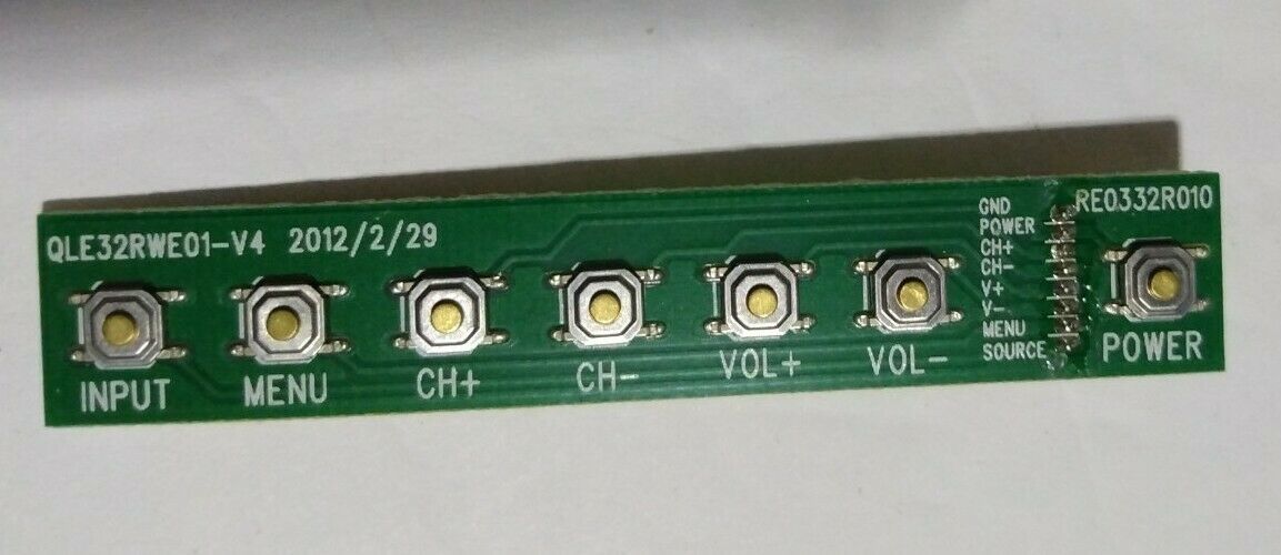 RCA QLE32RWE01-V4  Control Button for LED32B30RQD LED32C45RQ LRK40G45RQD... - $6.83