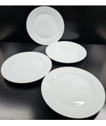 4 The Cellar Whiteware Basics Dinner Plates Set Macy&#39;s Exclusive Smooth ... - $59.07