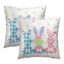 Easter Rabbit Cotton Throw Pillow Covers 18x18 Inch Set of 2 Buffalo Plaid - $4.19 Easter Rabbit Cotton Throw Pillow Covers 18x18 Inch Set of 2 Buffalo Plaid - $4.19