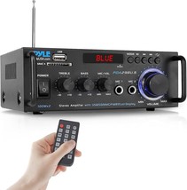 Pyle Wireless Bluetooth Stereo Power Amplifier - 200W 2 Channel, Pyle Pd... - £43.24 GBP