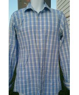 SEAN JOHN Men&#39;s Dress Shirt Plaid 15 -32/33 Regular Fit  - $19.31 CAD