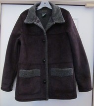 RALPH LAUREN RL Jacket Coat Winter Classic Faux Suede Faux Sherpa Lined ... - £54.08 GBP