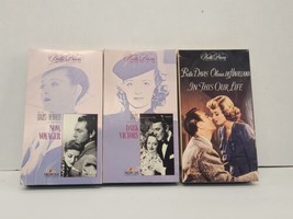 Betty Davis Betamax Lot Of 3 Now,Voyager Dark Victory In This Our Life - £10.99 GBP