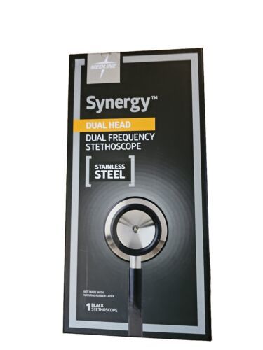 Primary image for Medline MDS926501 Synergy Classic Dual Frequency Dual Head Stethoscope - Black