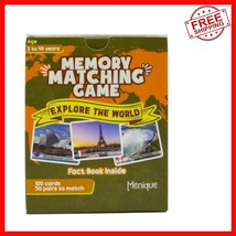 100 Card Global Landmark Matching Game with Educational Booklet for Fami... - $623.90 MXN