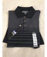Mens PEBBLE BEACH Performance STRIPED Shirt Size L Ships N 24h - $844.47 MXN