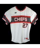 Chiefs #27 Baseball Jersey Mens Large White Red Black New Balance - €16,41 EUR