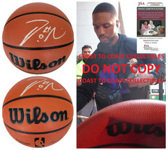 Damian Lillard Portland Trail blazers signed NBA basketball COA proof au... - $395.99