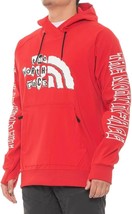 BNWT The North Face Printed Tekno Hoodie, Men, Size L reg, Red - £100.19 GBP