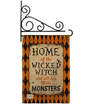 Wicked Home Burlap - Impressions Decorative Metal Fansy Wall Bracket Garden Flag - £27.15 GBP