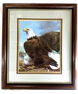 Mario Fernandez Bald Eagle &amp; Baby “Home Again” Signed Framed Lithograph ... - $162.75 CAD