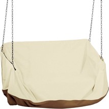 Outdoor Swing Cover Hanging Porch Swing Cover Waterproof 420D For Outdoor, Beige - $45.70