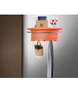 Orange Metal Powder Coating Hook Shelf | Esyspot - $87.99