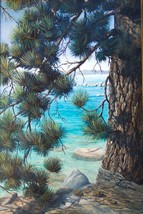 Lake Tahoe Ponderosa Pine Landscape Original Oil Painting By Irene Liver... - £1,566.27 GBP