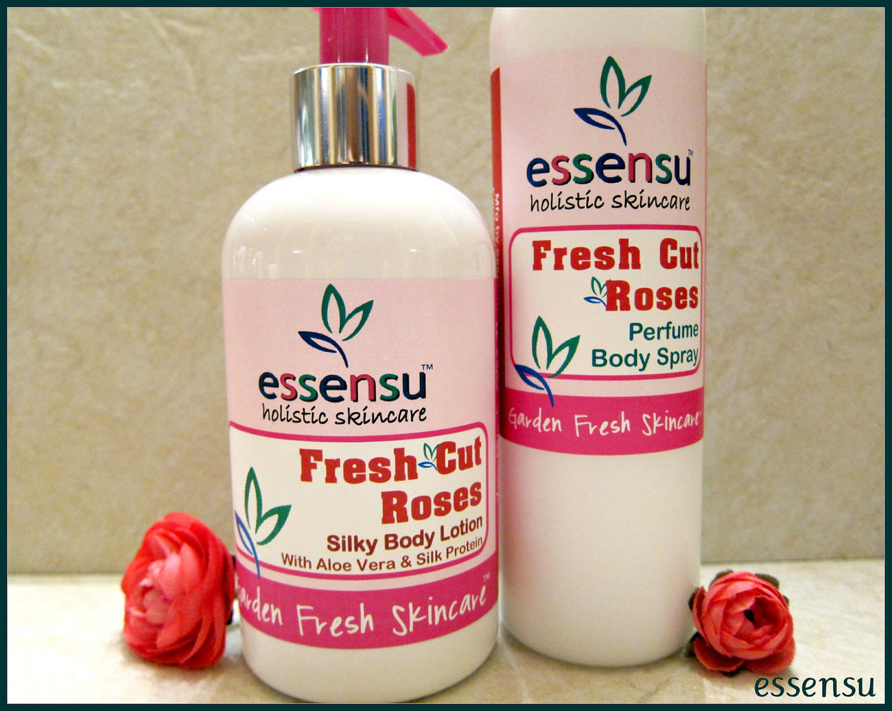 Fresh Cut Roses Silky Botanical Body Lotion and Perfume Spray Set - 8 oz ea. - $40.50