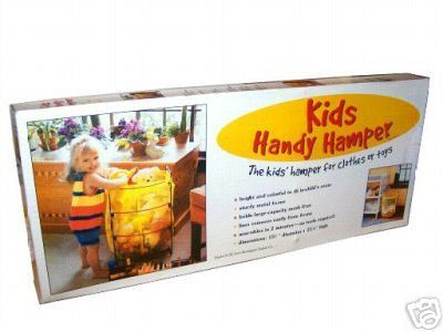 BURLINGTON  BASKET  KIDS  HANDY  HAMPER -----NEW