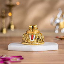 Balaji Charan with Shanku Chakra Namam – Gold Plated (2 Inch) - $94.61 CAD