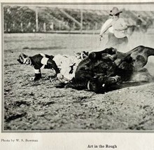 1921 Art Accord Rodeo Bucking Horse Silent Film Actor Photo Print DWN8C - £63.49 GBP