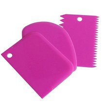 3PCS New Plastic Kitchen DIY Cake Scraper Pastry Butter Dough Cutter Coo... - £7.96 GBP+