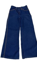 VTG 1970s Sears Jr Bazaar Bell Bottom Jeans Blue Wide Leg High Waist 29x31 - $2,031.98 MXN