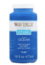 Waverly Inspirations 60755E Chalk Paint, Matte, Ocean Blue, 16 Fl. Oz. - £20.55 GBP