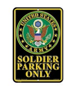 U.S. Army Soldier Parking Only Sign 8&quot; x 12&quot; - £26.65 GBP