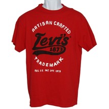Levis Strauss Artisan Crafted Trademark 1873 Men&#39;s Red T Shirt Size Medium - £11.04 GBP