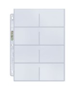 1 pack of 100 Ultra PRO Platinum 3 ½&quot; x 2 ¾&quot; Card Sized 8-Pocket Binder ... - €28,68 EUR