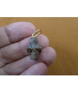 CR504-3 Fairy Stone Pendant 5/8&quot; CHRISTIAN CROSS Staurolite Crystal gold... - $386.27 MXN