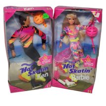 Vintage 1994 Hot Skatin Barbie &amp; Ken Rollerblade Sealed In Original Boxes 13511 - $71.25